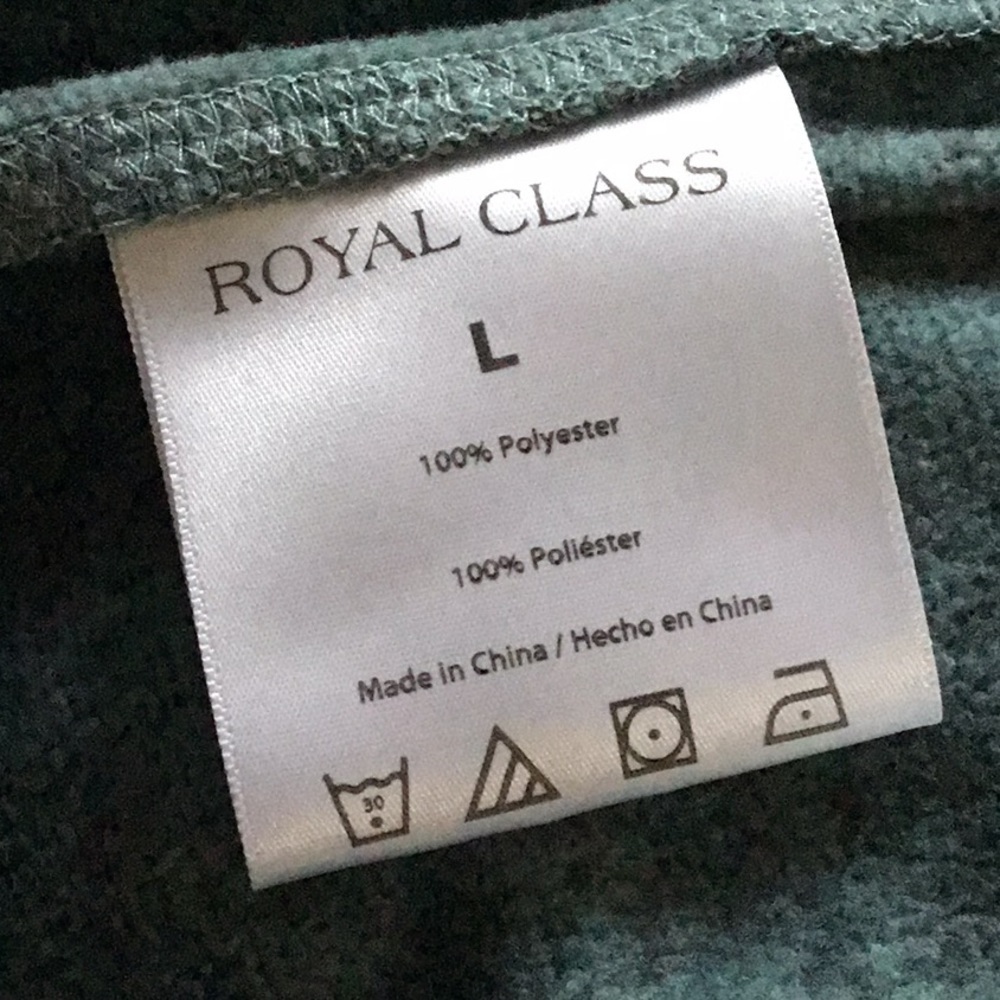 Light teal 3/4 zip pullover - Picture 7 of 8